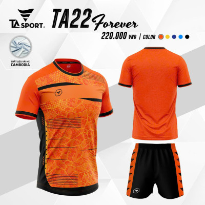 ÁO BÓNG ĐÁ KHÔNG LOGO TA22 FOREVER